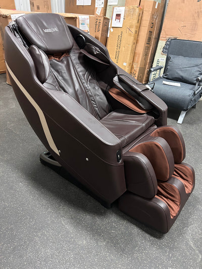 BOSSCARE Assembled Massage Chair Recliner with Zero Gravity Full Body Massage Brown!  -Brand new and assembled (Has one small tear on the top of the back edge, photos shown)
