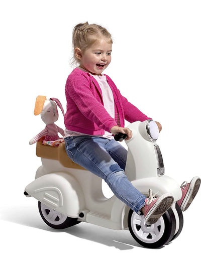 Step2 Ride Along Scooter – Ride On Toy with Vintage-Style Design, Foot-to-Floor Toddler Scooter with Four Wheels for Extra Stability- NEW AND ASSEMBLED!!