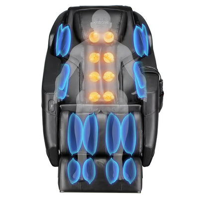 BOSSCARE Assembled Massage Chair Recliner with Zero Gravity Full Body Massage Brown!  -Brand new and assembled (Has cracked plastics on the back and is missing remote holster)