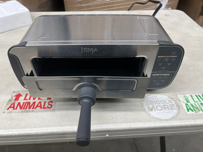 Ninja ST101 Foodi 2-in-1 Flip Toaster, 2-Slice Capacity, Compact Toaster Oven, Snack Maker, Reheat, Defrost, 1500 Watts, Stainless Steel- Lightly Used, Very Clean (Tested and Works Great!!!)