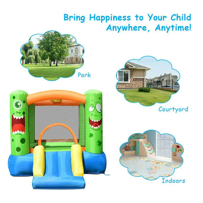 Costway Kids Playing Inflatable Bounce House Jumping Castle Game Fun Slider 480W Blower!  -Brand new in the box