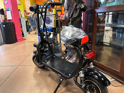 SKRT Electric Scooter 350W 48V 18.6 Miles Long-range Battery Foldable Easy Carry Portable Design, Adult Electric Scooter Up to 18 MPH Commuter Scooter Black!  -Brand new & Assembled (Light Switch button is cracked but does still work, photos shown)