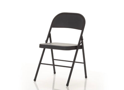 Mainstays Steel Folding Chair (4 Pack), Black- NEW IN BOX!!! (Minor scratches from shipping)
