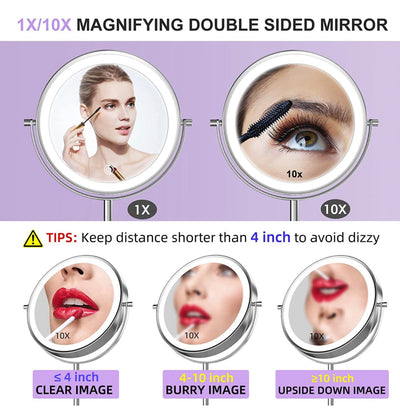 LOVESPEJO Lighted Makeup Mirror with Magnification- NEW IN BOX!!!