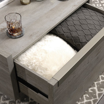 Sauder Manhattan Gate Modern Square Coffee Table, Mystic Oak Finish**New in Box**