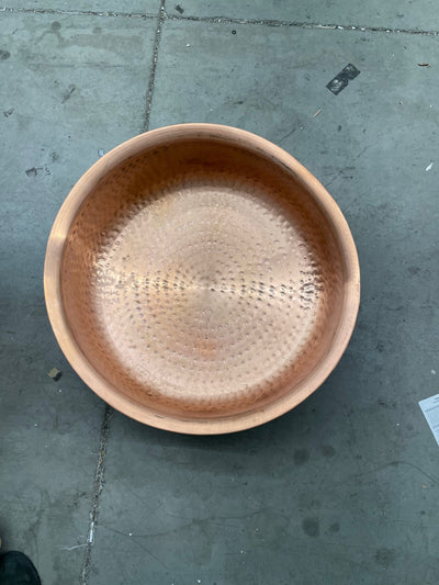 Better Homes & Gardens Wood Burning Copper Fire Pit, 30-inch diameter and 22-inch Height**New,small dents from shipping,barely noticeable in photos**