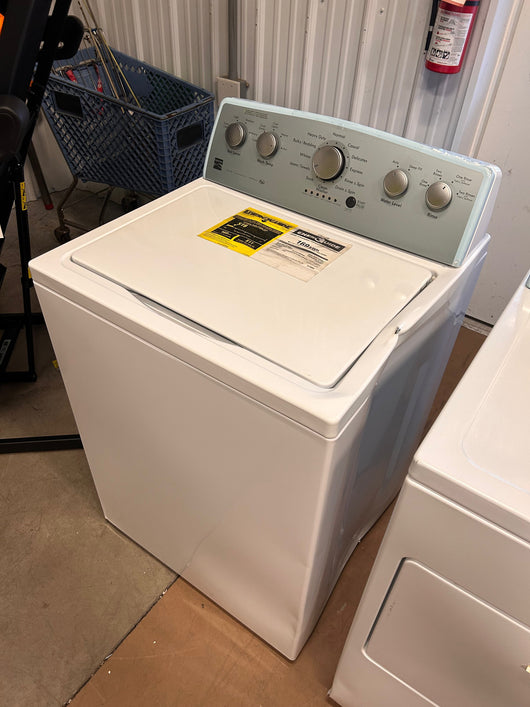 Kenmore 28" Top-Load Washer with Triple Action Agitator and 4.2 Cubic Ft. Total Capacity, White!  -Brand new never used (Dented from shipping, photos shown - Was tested in spin and works perfectly)