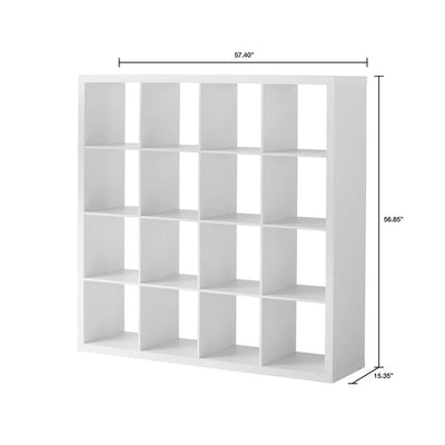 Better Homes & Gardens 16-Cube Storage Organizer, White Texture**New in Box**