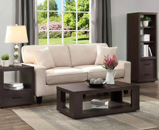 Better Homes & Gardens Steele Coffee Table with Lower Shelf, Espresso- NEW IN BOX!!!