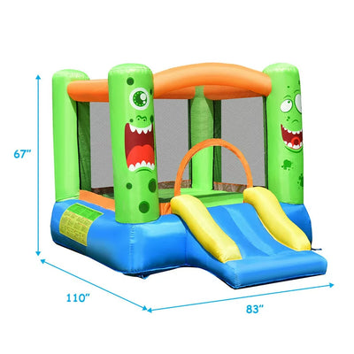 Costway Kids Playing Inflatable Bounce House Jumping Castle Game Fun Slider 480W Blower!  -Brand new in the box