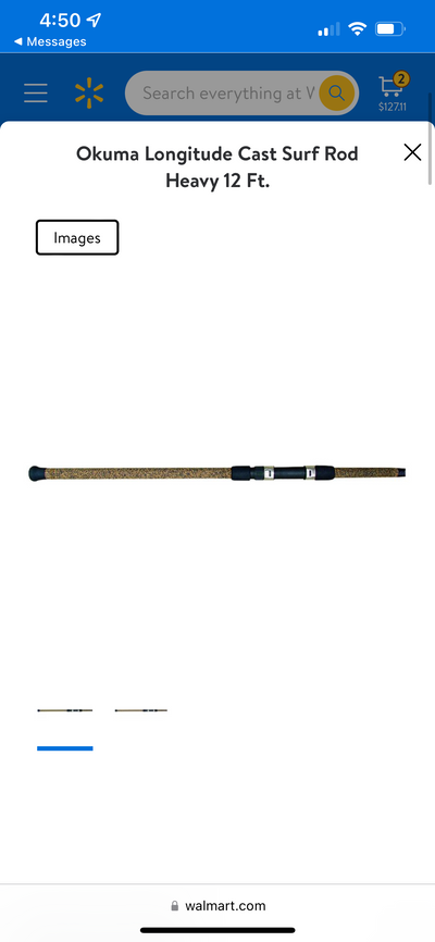 Okuma Longitude Cast Surf Rod Heavy 12 Ft.- NEW!!!