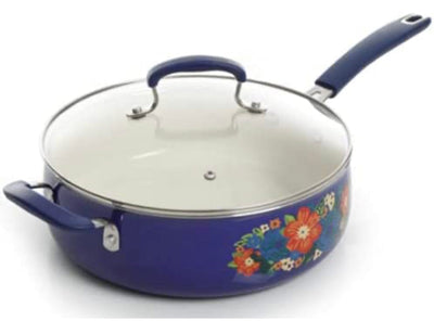 The Pioneer Woman Dazzling Dahlias 10-Piece Cookware Set w/Baker!! NEW IN BOX!!