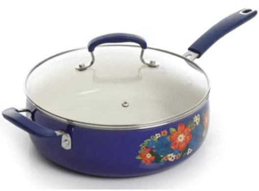 The Pioneer Woman Dazzling Dahlias 10-Piece Cookware Set w/Baker!! NEW IN BOX!!