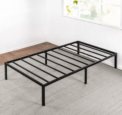 Best Price Mattress 14 Inch Metal Platform Beds w/ Heavy Duty Steel Slat Mattress Foundation (No Box Spring Needed), Black- NEW IN BOX!!!