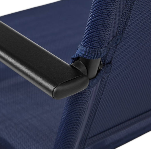 Mainstays Greyson Square Set of 2 Outdoor Patio Steel Sling Folding Chair, Navy- NEW IN BOX!!!