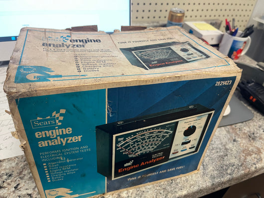 Sears engine analyzer - model 2821423 in original box with all accessories and users manual