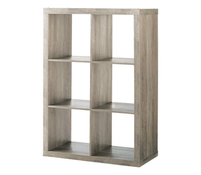 Better Homes & Gardens 6-Cube Storage Organizer, Rustic Gray- NEW IN BOX (minor scratch from shipping, hardly noticeable)
