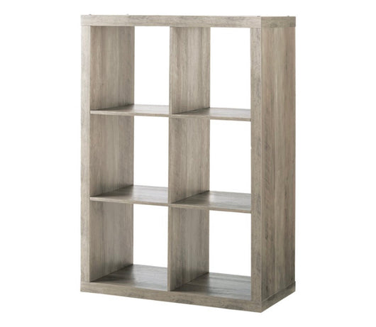 Better Homes & Gardens 6-Cube Storage Organizer, Rustic Gray- NEW IN BOX (minor scratch from shipping, hardly noticeable)