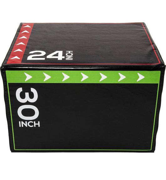 BalanceFrom 3 in 1 20 Inch 24 Inch 30 Inch Foam Plyometric Box Jumping Exercise- NEW OUT OF BOX,Minor tear from shipping
