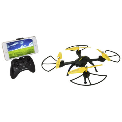Sky Rider X-11 Stratosphere Quadcopter Drone with Wi-Fi Camera, DRW311B, Black**New in Box**