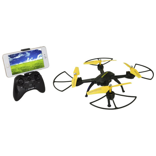 Sky Rider X-11 Stratosphere Quadcopter Drone with Wi-Fi Camera, DRW311B, Black**New in Box**