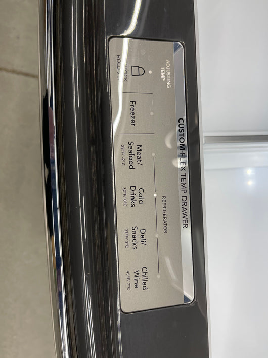 Frigidaire Gallery 21.5-cu ft 4-Door Counter-depth French Door Refrigerator with Ice Maker (Smudge-proof Stainless Steel) ENERGY STAR Item #5037443 Model #GRMC2273CF- new - scratch and dent