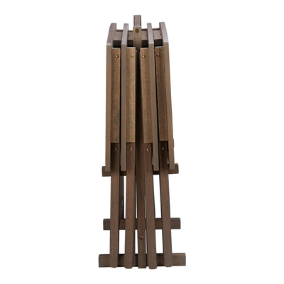 Mainstays 5pc XL Oversized Tray Table Set, Rustic Grey**New in box**
