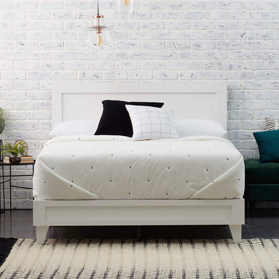Edenbrook Delta - Wooden bed platform, Twin Size, White! (TWIN)  -Brand new in the box