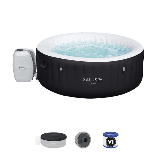 Bestway SaluSpa Miami Inflatable Hot Tub, 4-Person AirJet Spa**New in box**