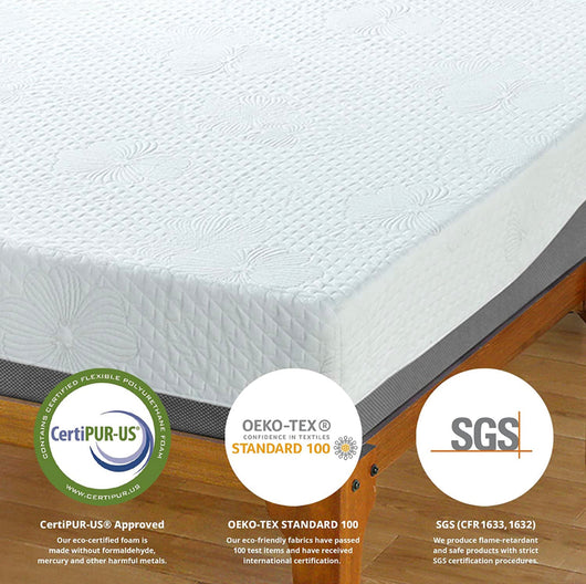 Olee Sleep 10 inch Aquarius Memory Foam Mattress - Queen- new in box