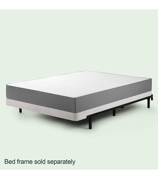ZINUS No Assembly Metal Box Spring / 4 Inch White Mattress Foundation / Sturdy Metal Structure, Queen**New in Box**