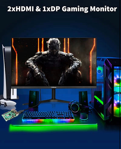 FYHXele G2465F Gaming Monitor 24 Inch 165Hz, Support 144Hz 1ms IPS 1920x1080P, 2xHDMI 1xDP, Built-in Speakers, Adaptive Sync, VESA 75mmx75mm, Black!  -Brand new in the box
