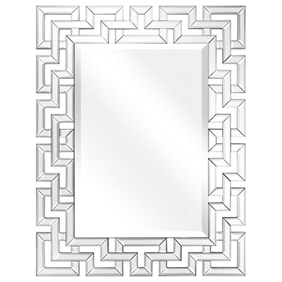 Empire Art Direct Elegant Beveled Geometry Decorative Wall Mirror, 31" x 40", Ready to Hang**New**