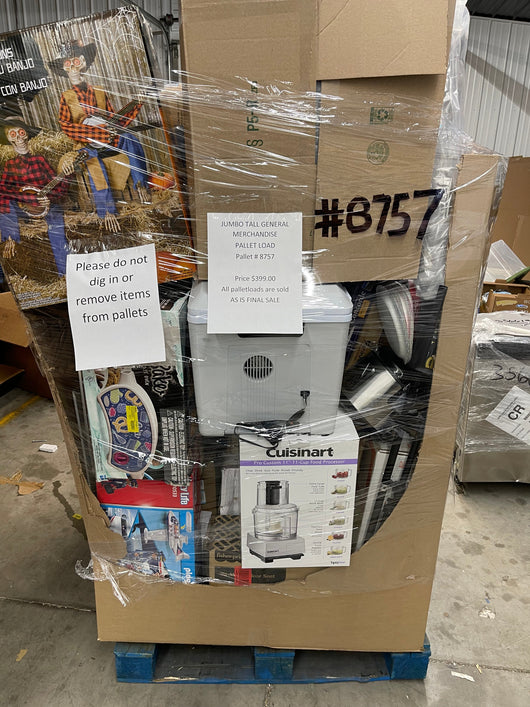 Jumbo liquidation pallet load number 8757