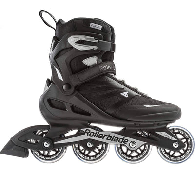Rollerblade Zetrablade Men's Adult Fitness Inline Skate, Black and Silver, Performance Inline Skates- NEW IN BOX!!!