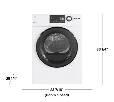 GE - 4.3 Cu. Ft. 14-Cycle Electric Dryer - White!  -Brand new out of the box (Does have a very small indent on bottom left corner, photos shown)