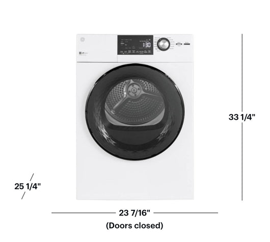 GE - 4.3 Cu. Ft. 14-Cycle Electric Dryer - White!  -Brand new out of the box (Does have a very small indent on bottom left corner, photos shown)