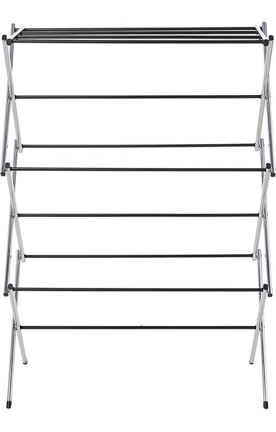 Amazon Basics Foldable Laundry Rack for Air Drying Clothing - 41.8" x 29.5" x 14.5", Chrome- NEW IN BOX!!!