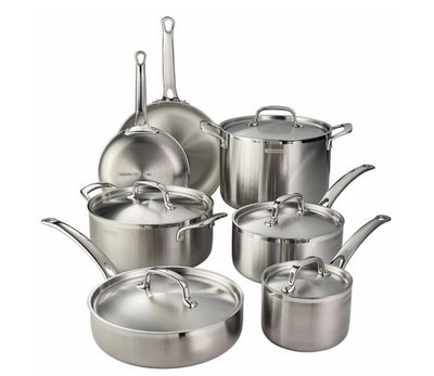 Tramontina 12-piece Tri-Ply Clad Stainless Steel Cookware Set- NEW IN BOX!!!