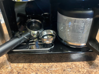 De'Longhi Combination Espresso/Coffee Machine - Stainless Steel- used but very clean, like new!