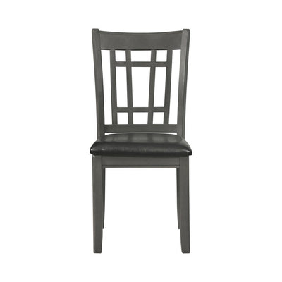 Lavon Upholstered Dining Side Chairs Black and Medium Grey (Set of 6)**new in box**