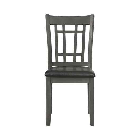 Lavon Upholstered Dining Side Chairs Black and Medium Grey (Set of 6)**new in box**