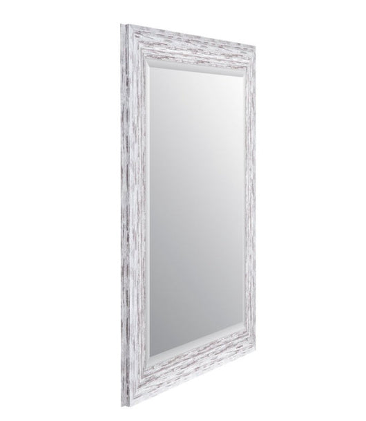 Distressed Black Scoop Framed Beveled Wall Accent Mirror 24"x30" by Gallery Solutions- NEW OUT OF BOX!!!