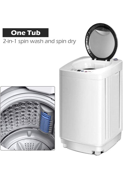 Giantex Portable Washing Machine, Full Automatic Washer and Dryer Combo, with Built-in Pump Drain 8 LBS Capacity Compact Laundry Washer Spinner for Apartment RV Dorm- new / scratch and dents