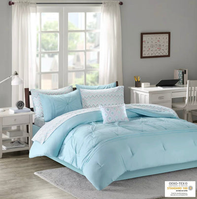 Home Essence Apartment Kara Embroidered Comforter and Sheet Set- NEW IN BAG!!!