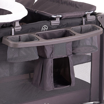 Pamo Babe 4 in 1 Portable Crib for Baby ,Nursery Center with Removable Canopy, Changing Table, Lockable Wheels, Storage Bag**New in box**