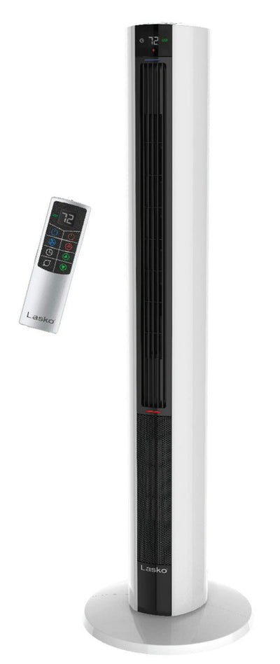 Lasko 1500W Electric All Season Tower Fan & Space Heater with Timer and Remote, White!! NEW IN BOX!!