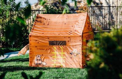 Pacific Play Tents Club House Tent, Brown- NEW IN BOX!!!