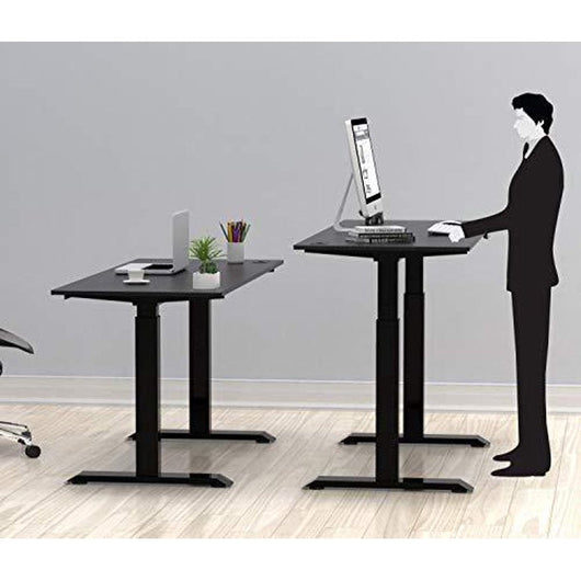 SHW Electric Height Adjustable Computer Desk, 48 x 24 Inches, Black**New in box**