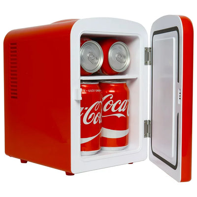 Coca-Cola 6 Can Mini Fridge Portable 4L Mini Cooler Travel Compact Refrigerator**New in box**
